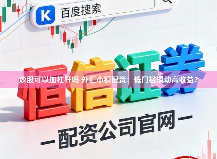 炒股可以加杠杆吗 外汇小额配资：低门槛撬动高收益？